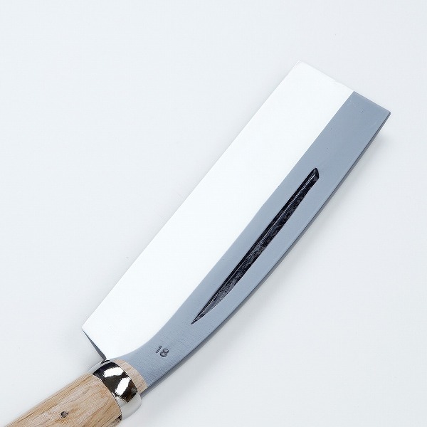  higashi . work high class small of the back hatchet one-side blade 180mm average width white paper steel scabbard attaching nata
