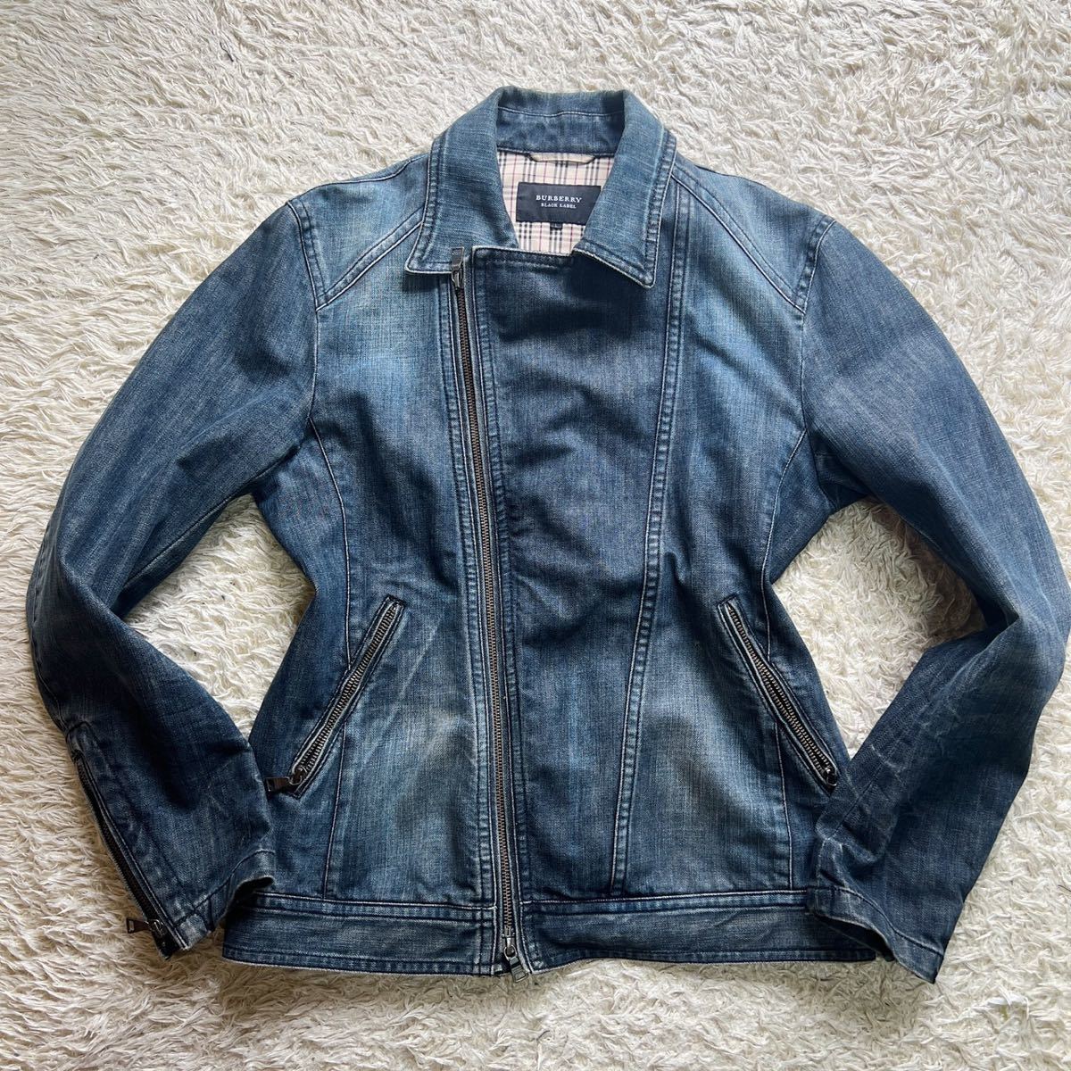 美品 Lサイズ バーバリーブラックレーベル BURBERRY BLACK LABELデニム