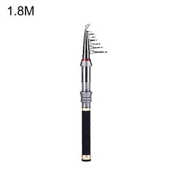 1本 コンパクト ポータブル 伸縮 鯉 釣竿 スピニング 超軽量99%カーボン 1.8M 2.1M 2.4M_画像6