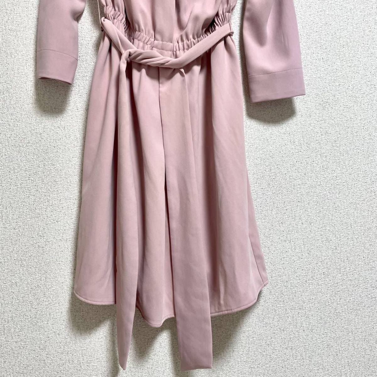  Proportion Body Dressing PROPORTION BODY DRESSING long sleeve One-piece bell tedo dress pink size 2 lady's M corresponding *BJ