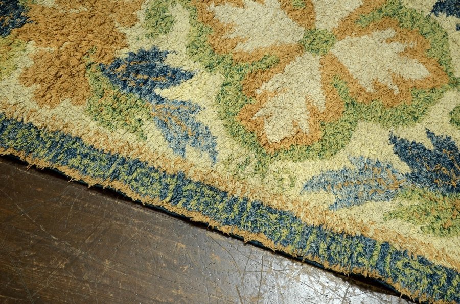 蔵c9859c】古い緞通 段通 敷物 絨毯 木綿 堺赤穂鍋島 蔵c9859c】古い緞通 段通 敷物 絨毯 木綿 堺赤穂鍋島