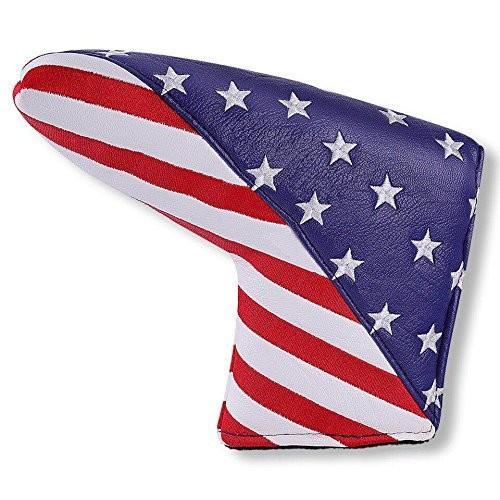 パター用 米国旗柄 USA Flag カスタムデザイン ピンタイプヘッドカバー_画像1
