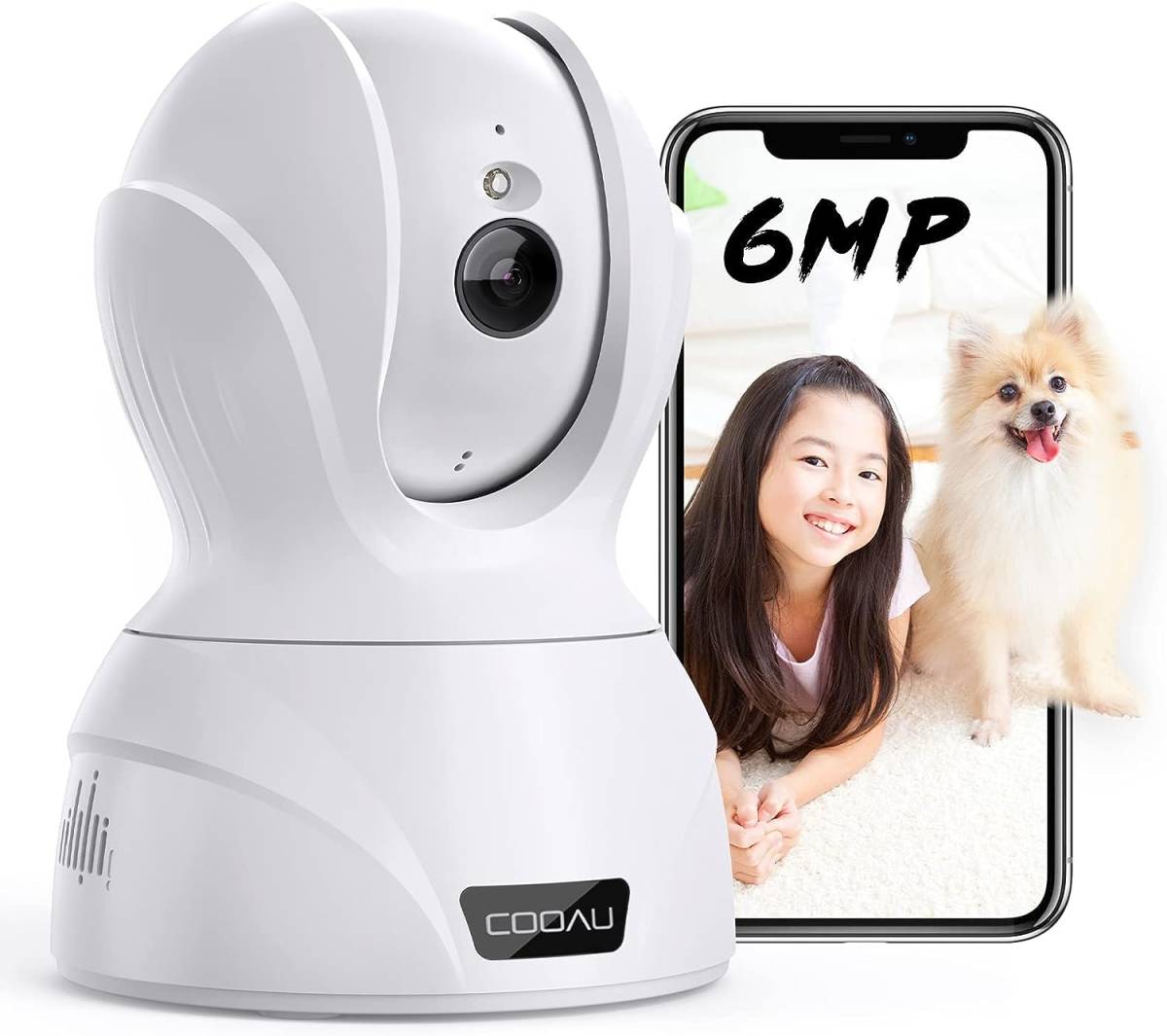 正規代理店 6MP ペットカメラ 【600万画素】ネットワークカメラ 防犯