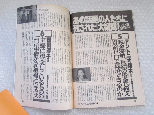 週刊宝石/1993年7月8日/神保美喜 ヌード5P/青山ちはる ヌード5P/桜田淳子/安達祐実_画像4