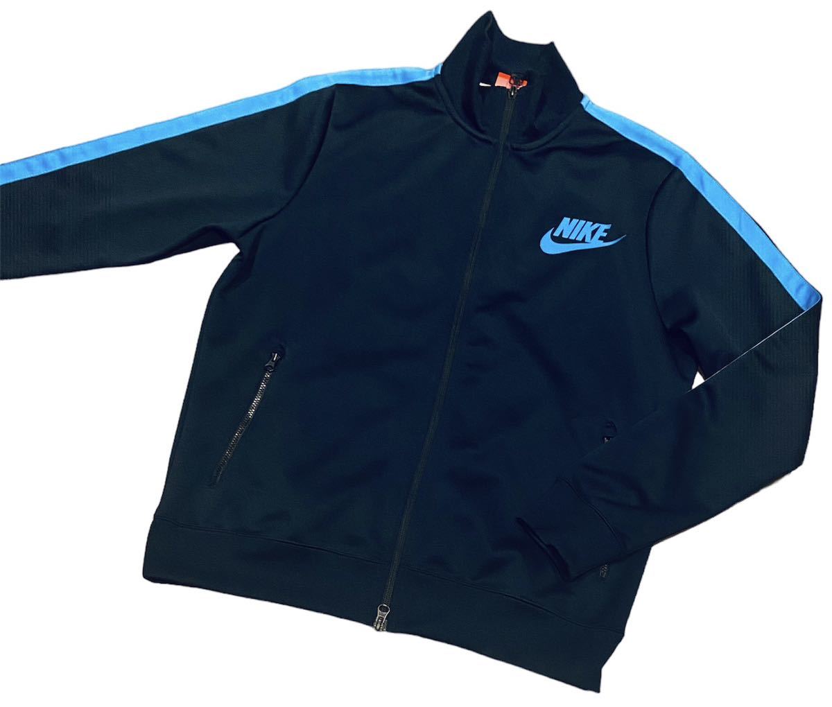 【入手困難】NIKE トラックジャケット L ナイキ ネイビー 極希少品 ナイキ ジャージ ジャージジャケット 大人気 廃盤 VINTAGE 完売