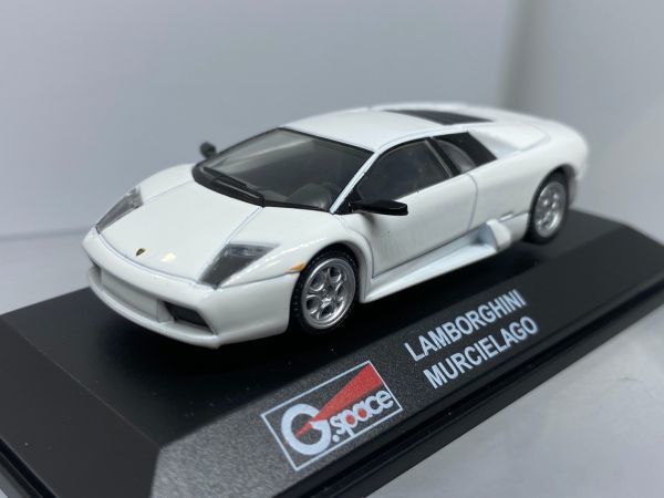 G.space 1/72 ランボルギーニ ダイキャストカーコレクション LAMBORGHINI MURCIELAGO ムルシエラゴ 白_画像1