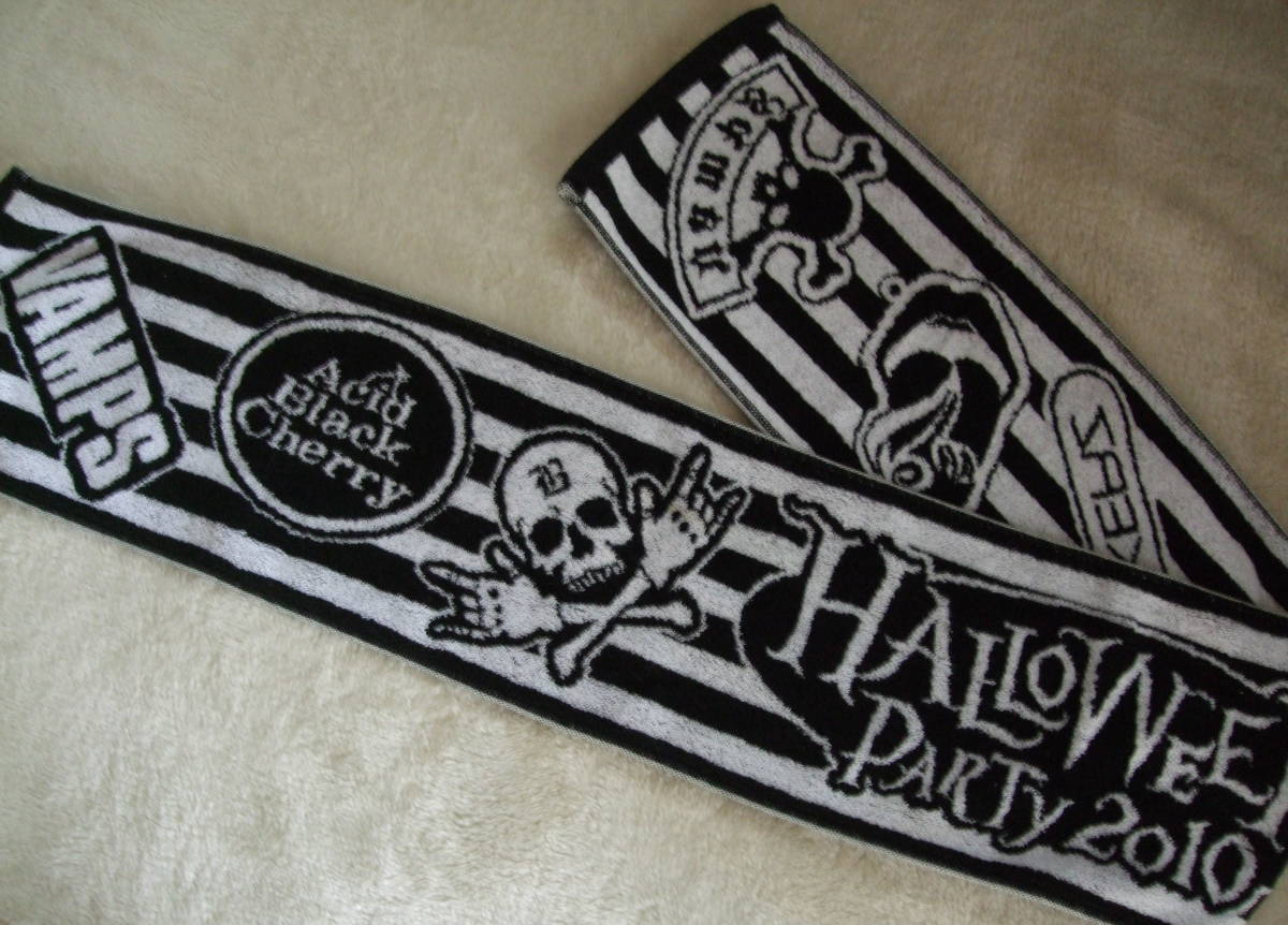 VAMPS † HALLOWEEN PARTY 2010 会場限定販売 『 バンドロゴタオル 』 HYDE Acid Black Cherry BREAKERZ DAIGO　L'Arc-en-Ciel　ラルク_画像1
