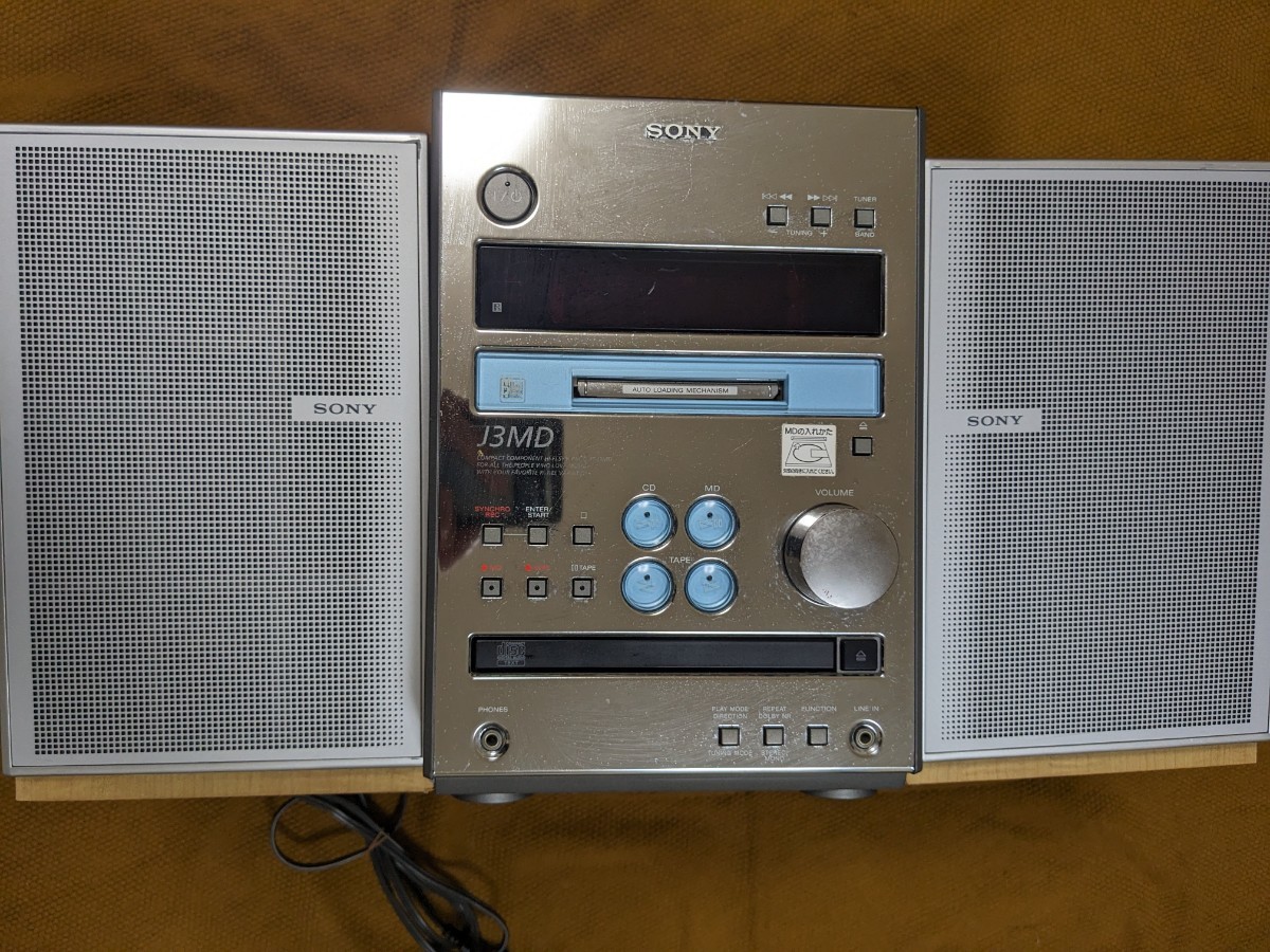 【超目玉】 SONY CD/MD/カセットテープ／ラジオコンポ HCD-J3MD MDコンポ