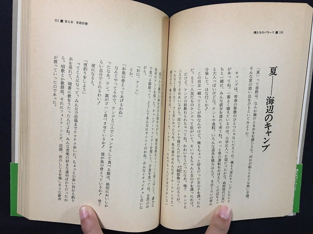 ｗ◎　俺たちのバラード　著・世良公則　昭和55年　サンケイ　/B07_画像4