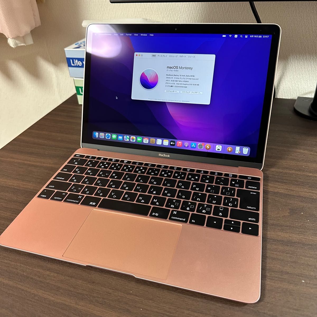 MacBook pink. Office2021. バッテリー 新品-