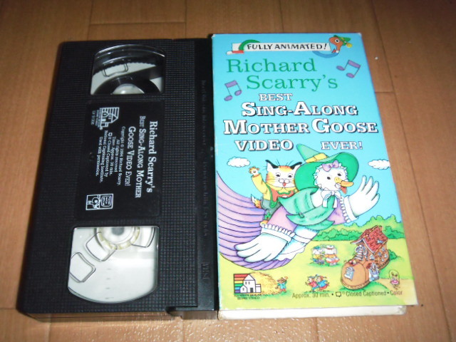 中古 VHS Richard Scarry - Best Sing-Along Mother Goose Video Ever 即決有_画像1