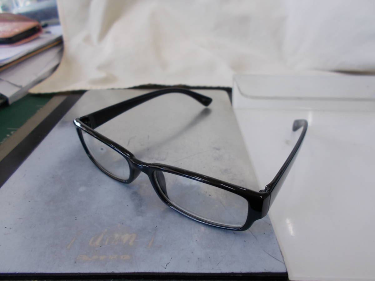 お洒落な 伊達眼鏡 サングラス 6347-05（ブラック×クリアー）の画像4