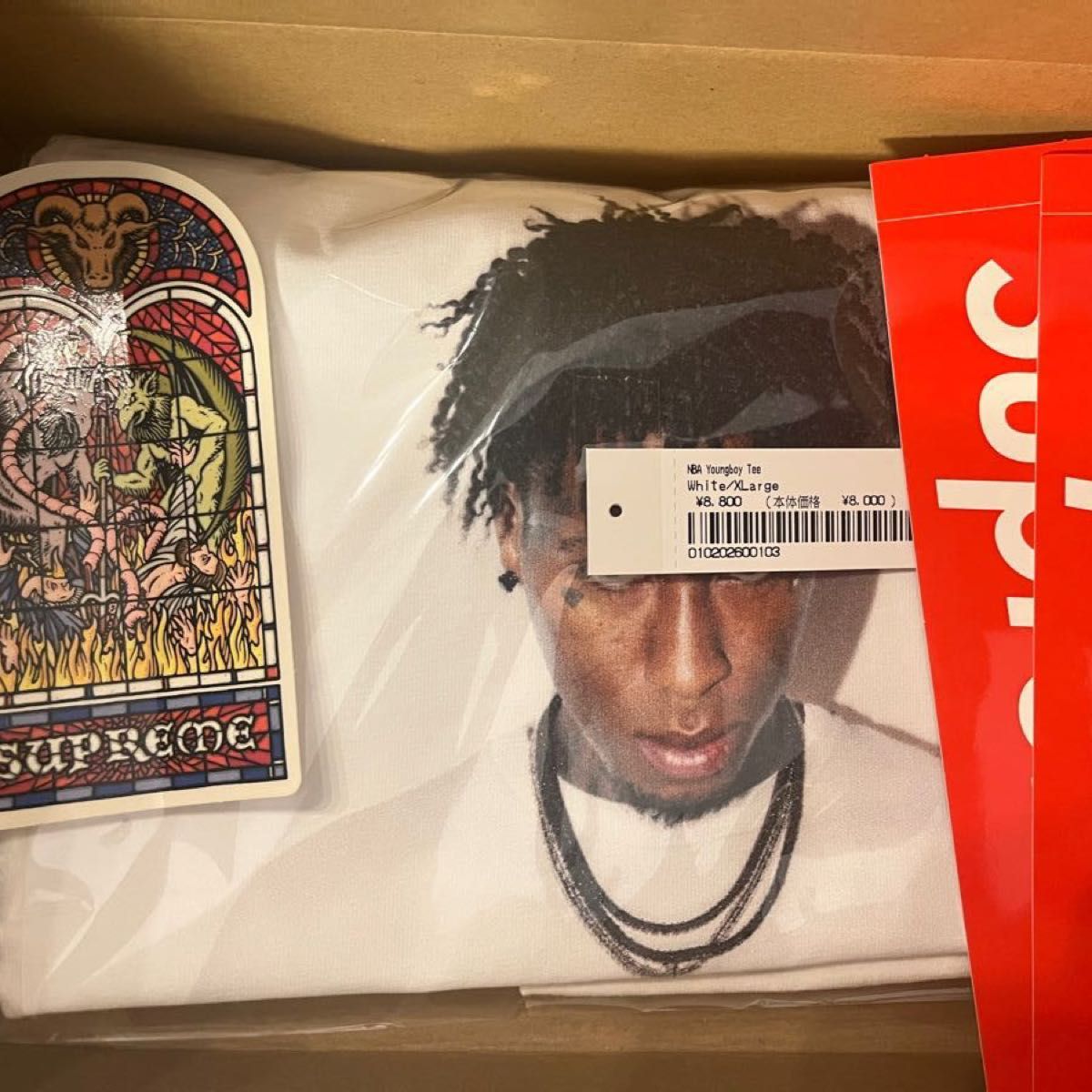 supreme NBA Youngboy Tee 白 XLサイズ｜PayPayフリマ