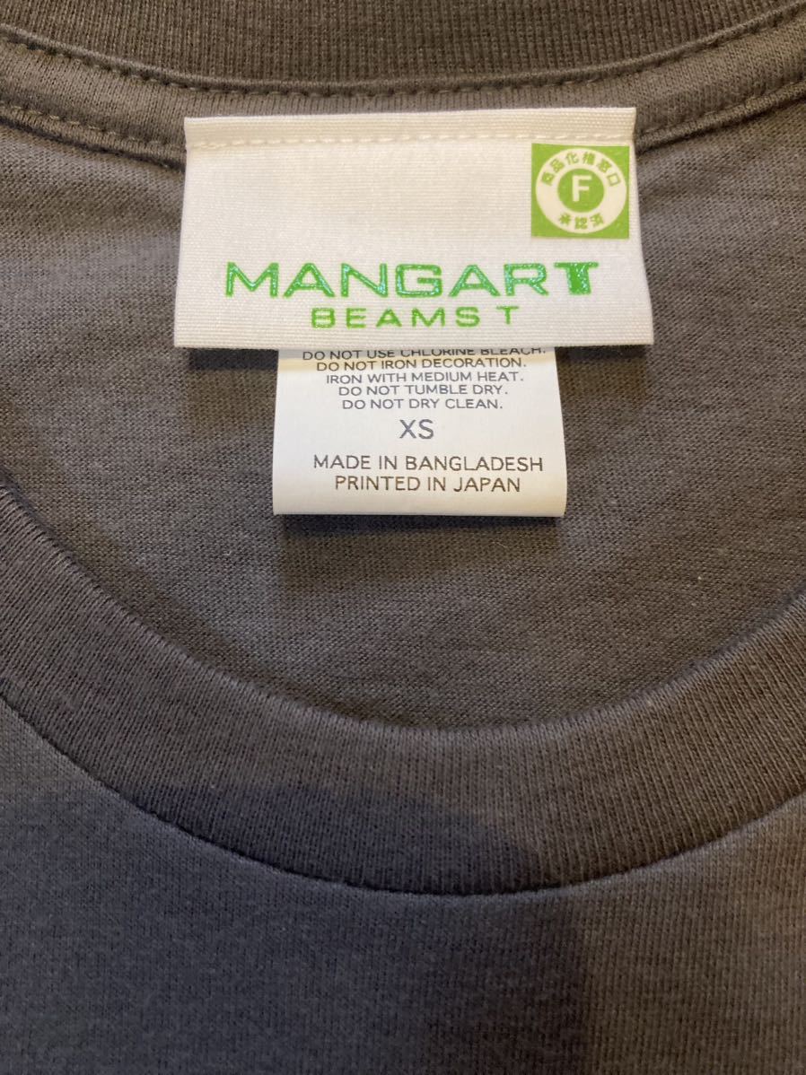 ☆新品BEAMS MANGART 半袖Tシャツ :XSグレー系_画像2