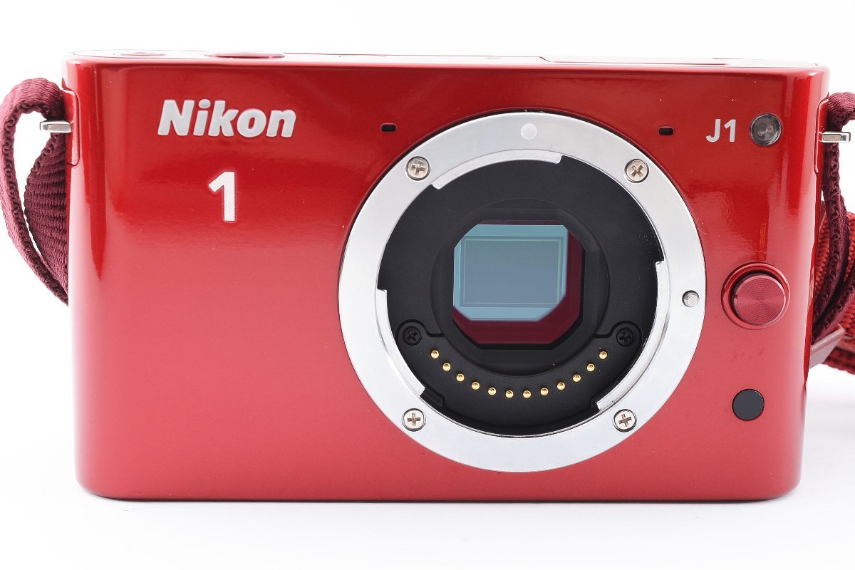 美品 Nikon ニコン 1 J1 ボディ　レッド　赤_画像3
