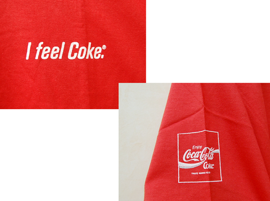 未使用保管品 CocaCola Tシャツ 2枚セット フリー Lサイズ History Of Bottle I feel Coke コカコーラ 札幌市_画像9