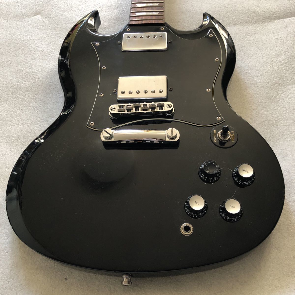 382/ 5500 Epiphone エピフォン SG エレキギター ブラック ペグ欠品