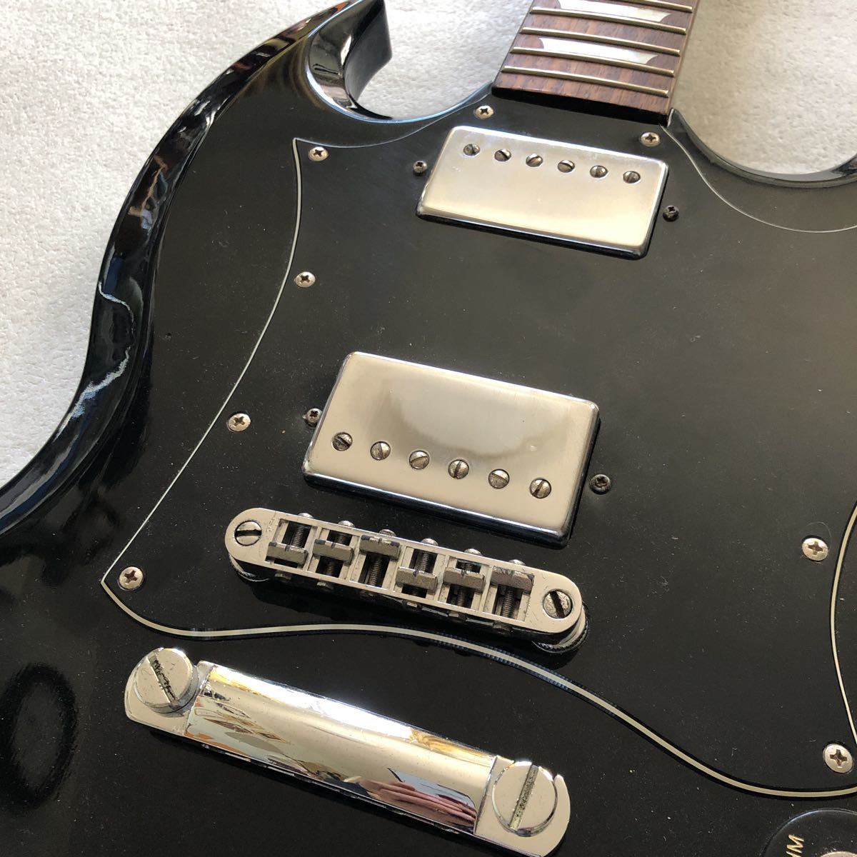 382/ 5500 Epiphone エピフォン SG エレキギター ブラック ペグ欠品