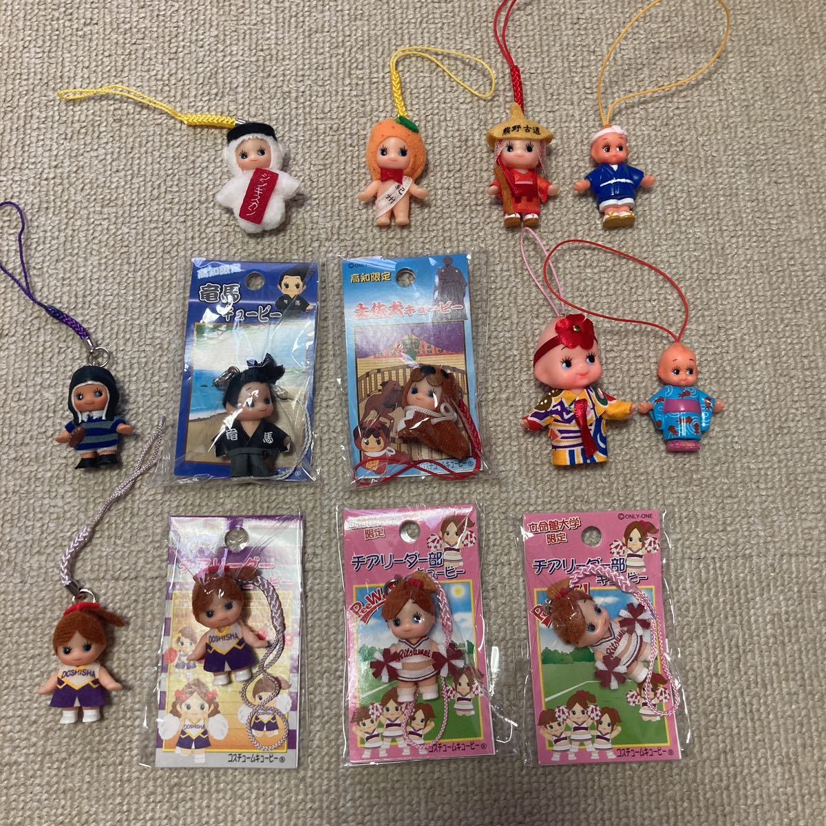 まとめ売り】キューピー ストラップ コスチュームキューピー ご当地