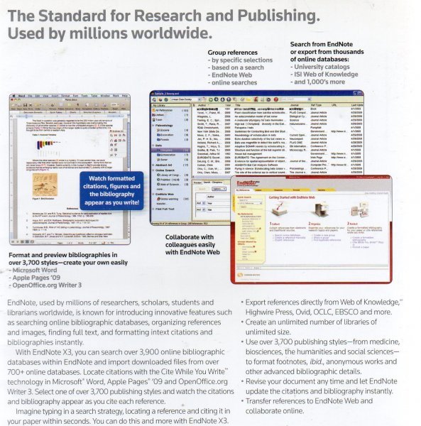 [ including in a package OK] EndNote X3 ( end Note ) # writing . control soft # Windows / Mac # theory writing making support 