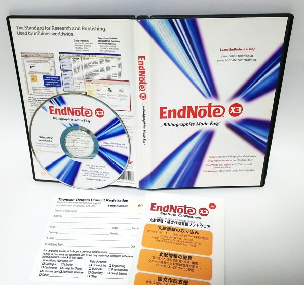 [ including in a package OK] EndNote X3 ( end Note ) # writing . control soft # Windows / Mac # theory writing making support 