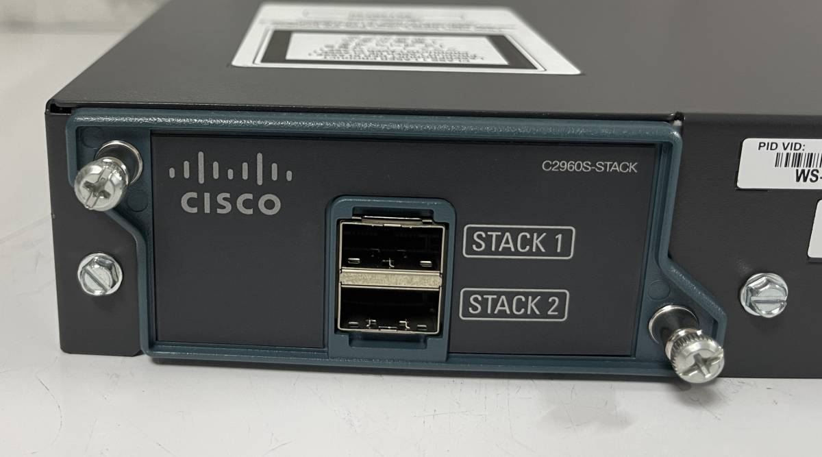 ◆ Cisco ◆ Catalyst 2960-S Series [ WS-C2960S-48TS-L V06 ] / C2960S-STACK 装着済み ⑥の画像5