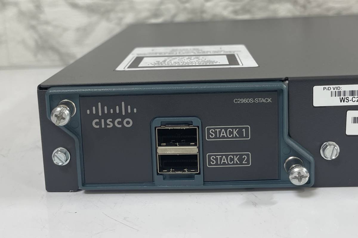 ◆ Cisco ◆ Catalyst 2960-S Series [ WS-C2960S-48TS-L V06 ] / C2960S-STACK 装着済み ⑦_画像6