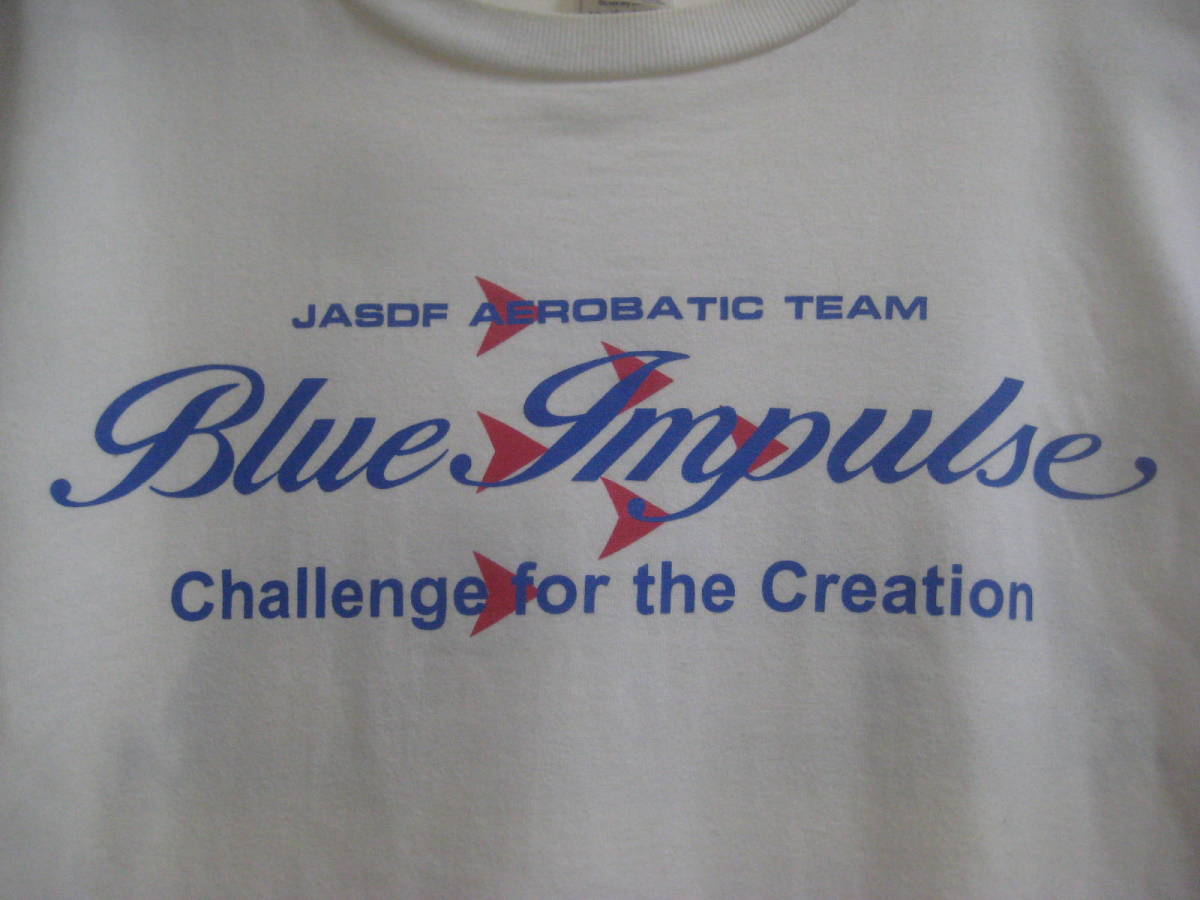 一点物!! 希少 Blue Impulse ブルーインパルス JASDAF 航空自衛隊 AEROBATIC TEAM プリントＴシャツ かなり昔の物 サイズ M_画像6