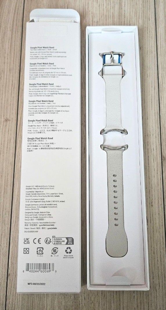 ほぼ新品】純正品 Google Pixel Watch Band ツートン レザー ほぼ新品】純正品 Google Pixel Watch Band ツートン レザー