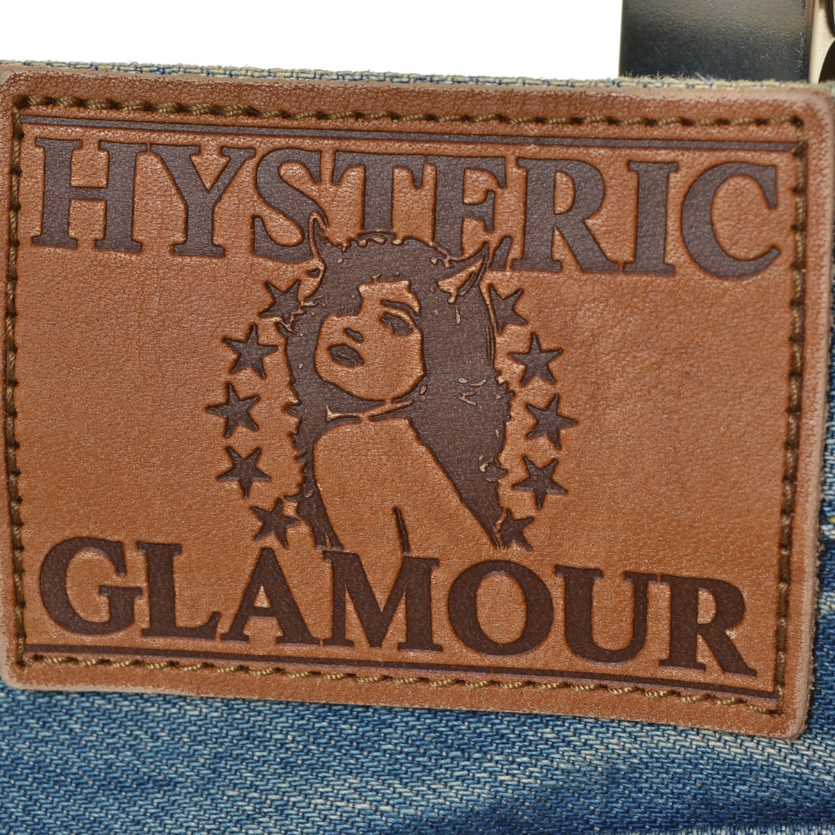 ●481907 HYSTERIC GLAMOUR ●スリムストレートデニムパンツ ジーンズ スクエアウインドウリメイク 02213AP14 W32 23SS メンズ 日本製_画像4