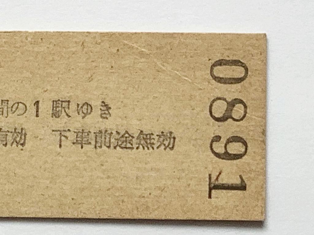 【希少品セール】国鉄 地図式乗車券 (西日暮里→690円区間) 西日暮里駅発行 0891_画像3