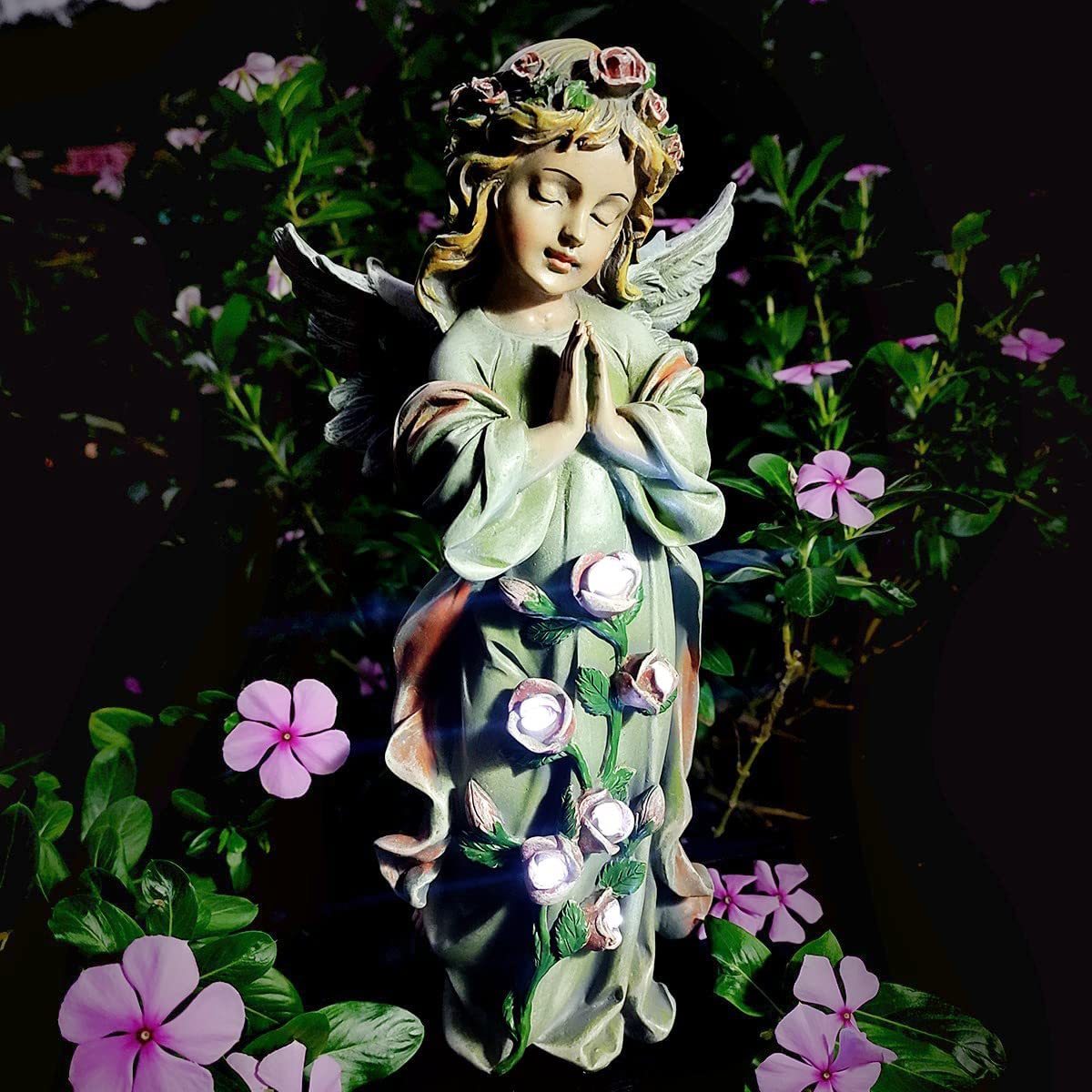 即納！天使の屋外ガーデン装飾彫像 エンジェル彫刻 芝生 庭園 新築祝いユニークなギフト 墓地アート彫刻 贈り物(輸入品_画像1