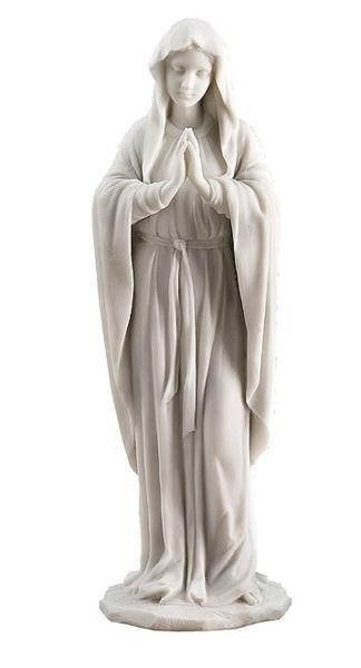 即納！セール！ 大理石風 聖母マリア像 彫像 彫刻高さ 約29ｃｍ キリスト教美術 カトリック 祭壇 贈り物（輸入品_画像2