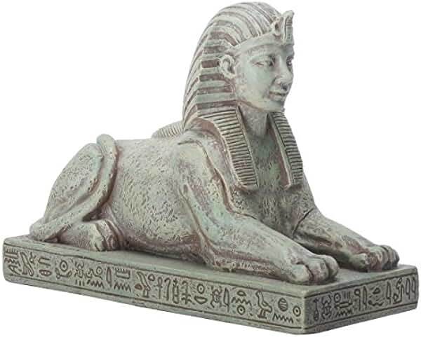 古代エジプト スフィンクス彫像 置物 マルチカラー彫刻/カフラ王 ピラミッド ライオン ナイル川 贈り物 輸入品