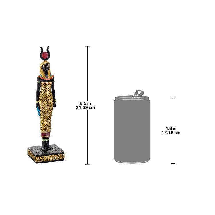 古代エジプトのハトホル神の彫像 神話の愛と美の女神 西洋彫刻 玄関 書斎 記念品 プレゼント 贈り物 輸入品_画像2