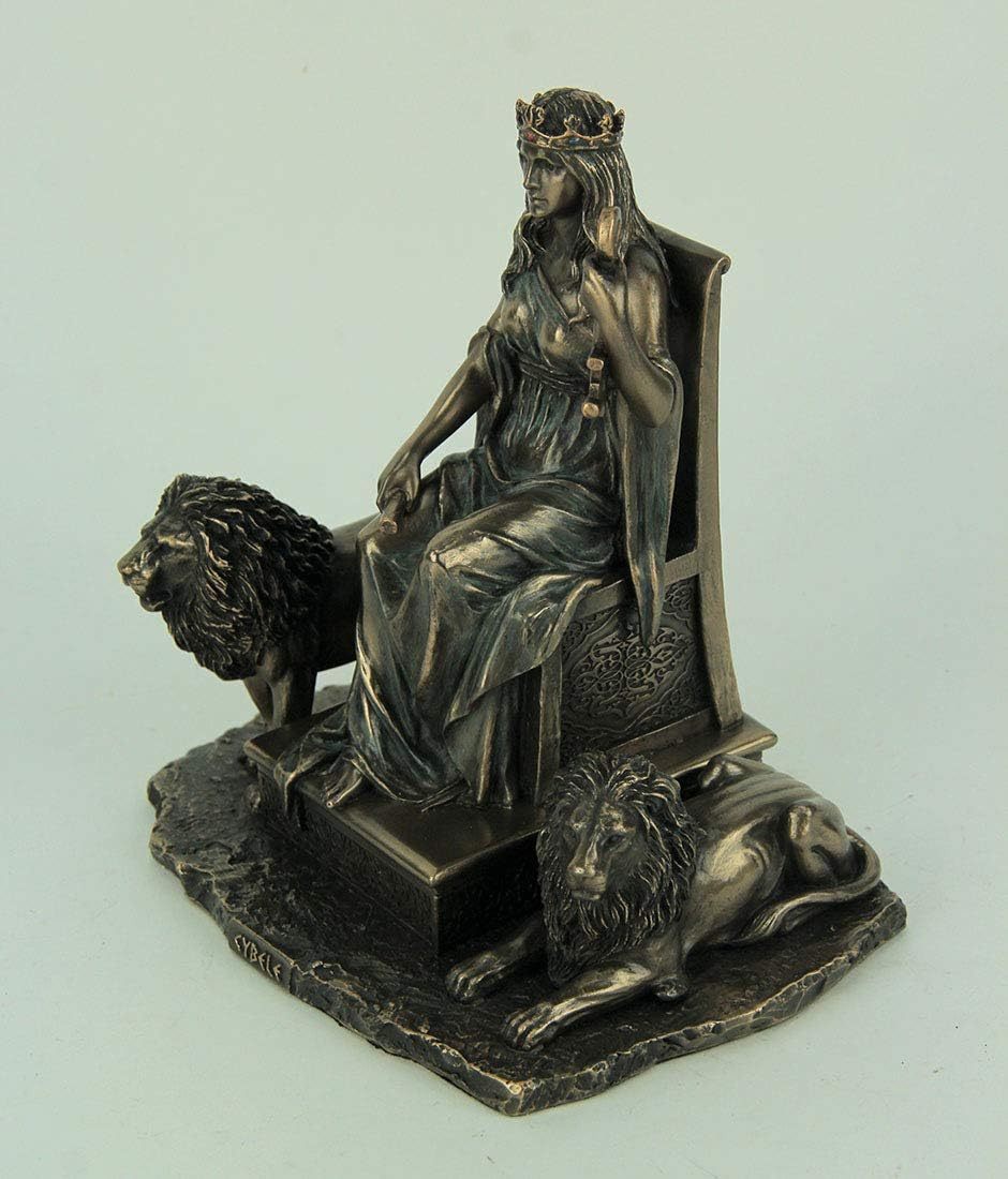 キュベレー（古代ギリシャ 母の女神）ブロンズ風彫像 彫刻/ アナトリア半島 イーデー山の神々の太母神 知識の保護者 輸入品_画像2