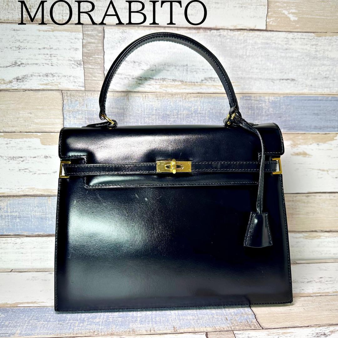 ✨極美品✨MORABITO モラビト スカラ28 ハンドバッグ ブラック-