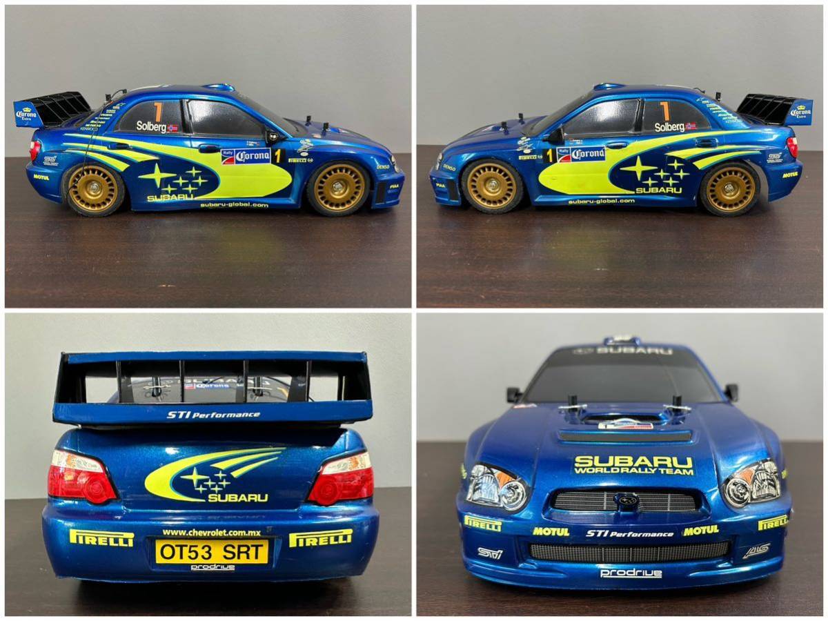 TAMIYA タミヤ 1/10 電動RC スバル SUBARU インプレッサ WRC 2004 TT-01 動作未確認 現状品_画像3