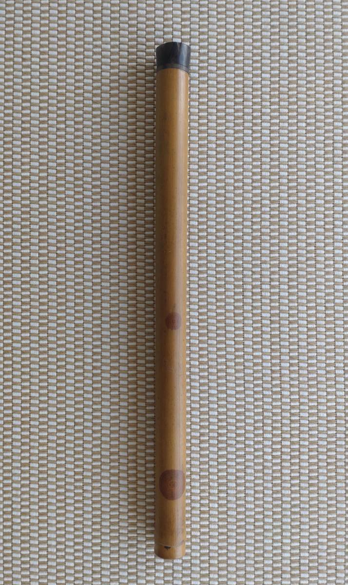 時代物 木蓋(木栓) 斑竹香筒 全長28.8cm・湘妃竹香筒・斑竹 時代物 木蓋(木栓) 斑竹香筒 全長28.8cm・湘妃竹香筒・斑竹