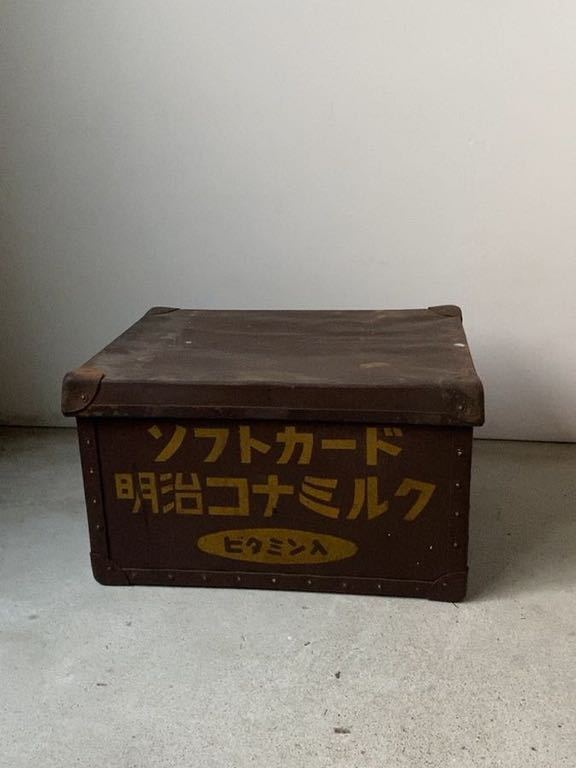 明治牛乳 蓋付きボテ箱 ソフトカード 明治コナミルク 昭和レトロ 当時