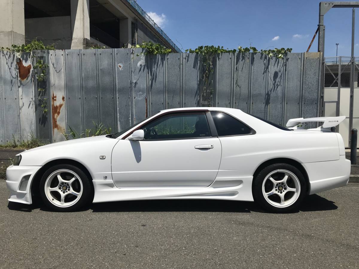  Nissan Skyline coupe GTR look 25GT original 5 speed MT ER34 at prompt decision is vehicle inspection "shaken" cost included 