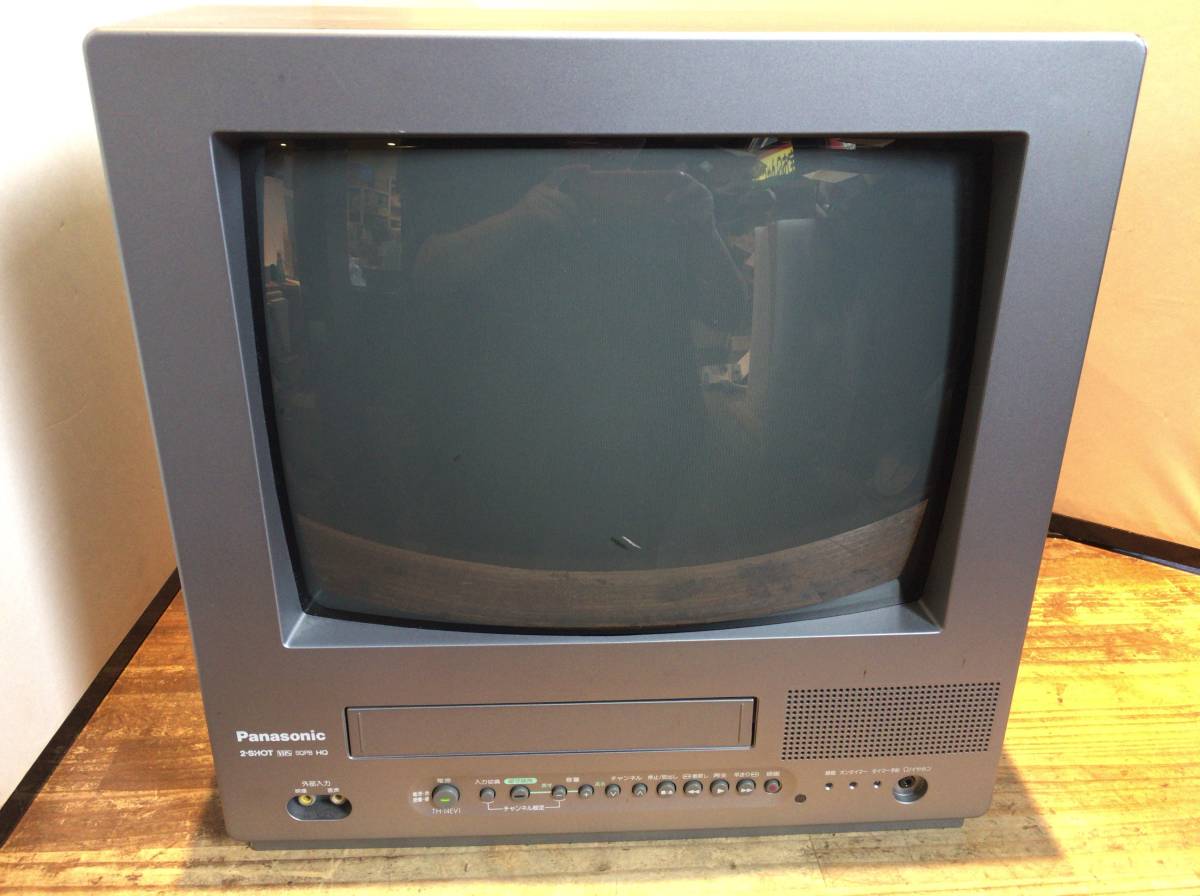 がすべてで ヤフオク! 動作確認済み ビデオ付き14型カラーテレビ ブラ