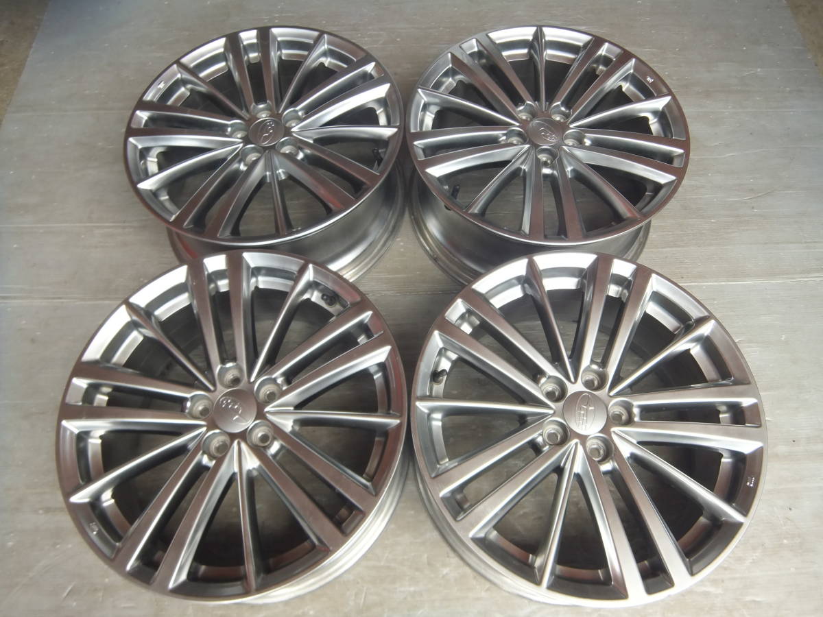スバル】インプレッサスポーツ(GP系) 純正アルミホイール 17x7J 5-100