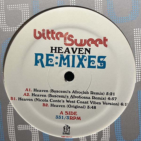 Bitter:Sweet / Heaven (Re:mixes) [Quango Records QMG 6013-1] Buscemi・Nicola Conte_画像2