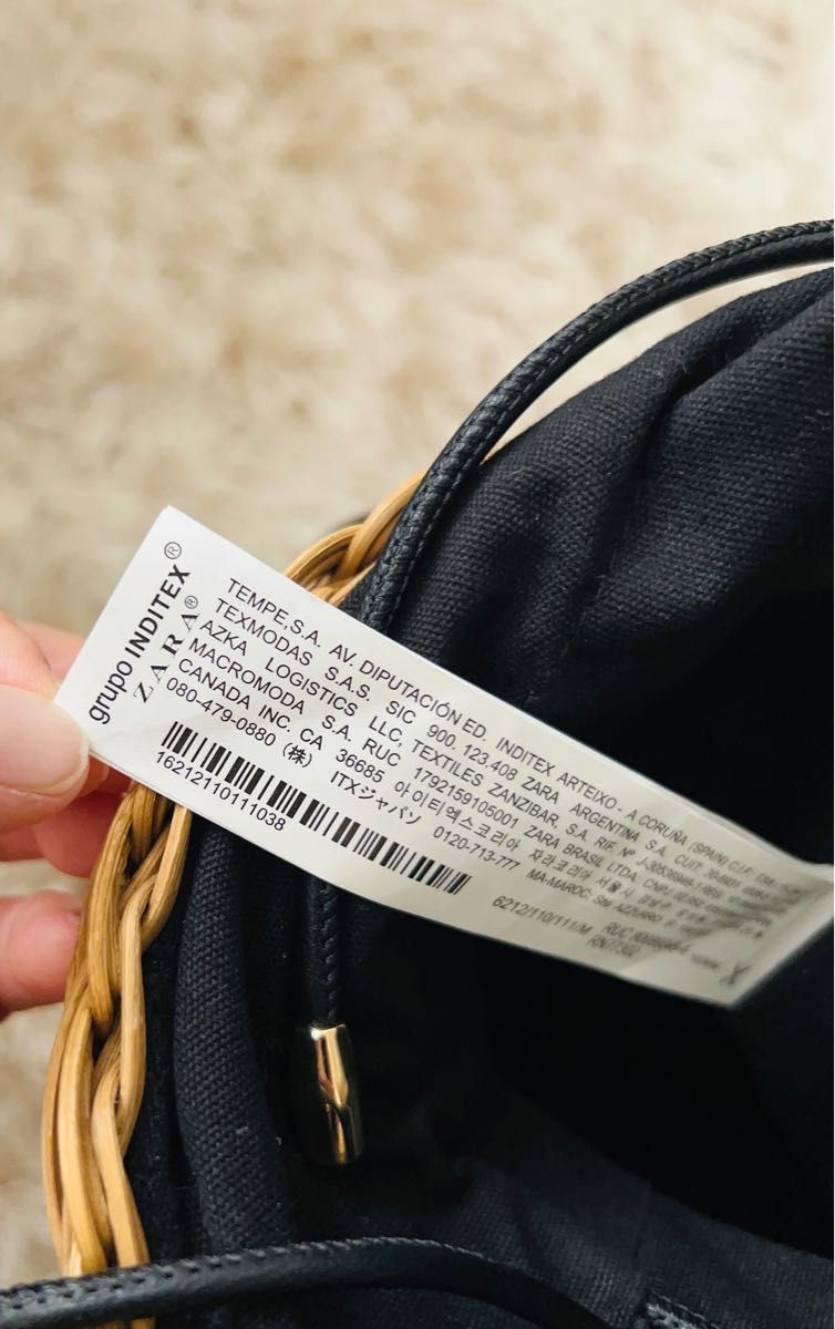 難ありZARA ザラ 2023SS バスケットバッグ 】 かごバッグ 籠 難ありZARA ザラ 2023SS バスケットバッグ 】 かごバッグ 籠