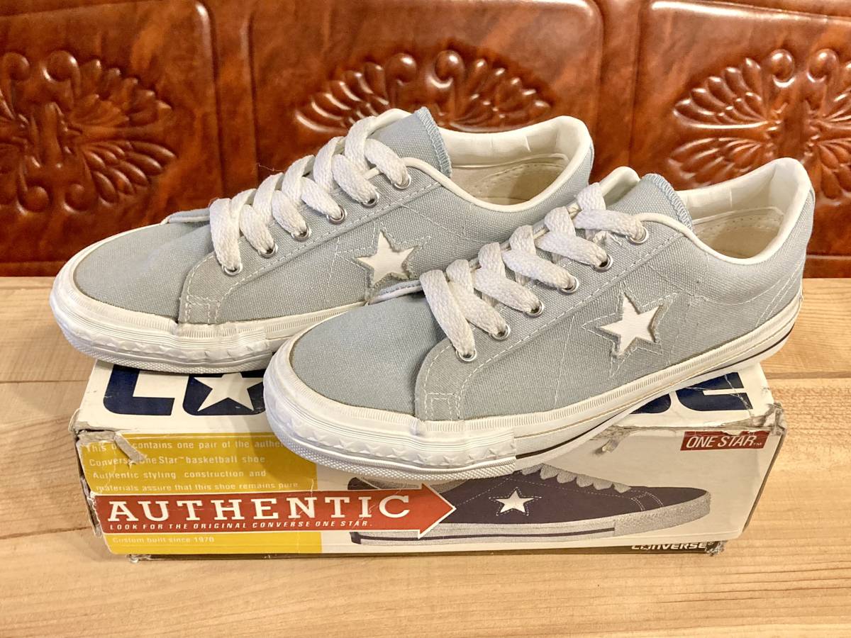 新発売の スカイブルー/白 STAR ONE 90s!USA!希少レア!!CONVERSE 5 238