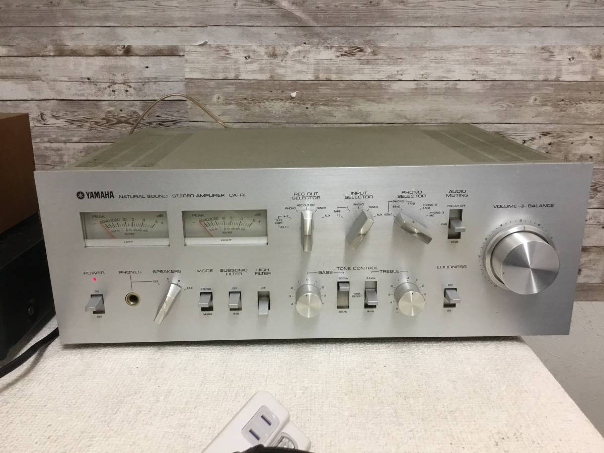 YAMAHA CA-R1 プリメインアンプ☆ジャンク品☆L側音出ません☆ガリあり
