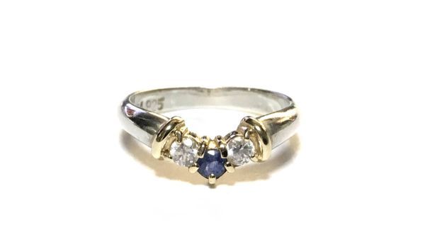 ギフ_包装】 JEWELRY STAR スタージュエリー 中古 5号 K14/925 リング