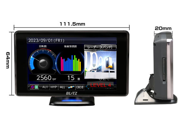  Blitz Touch-B.R.A.I.N.LASER Laser & radar detector OBD set TL403R+OBD2-BR1A Impreza GRB H19.10~ EJ20 ( turbo ) ISO