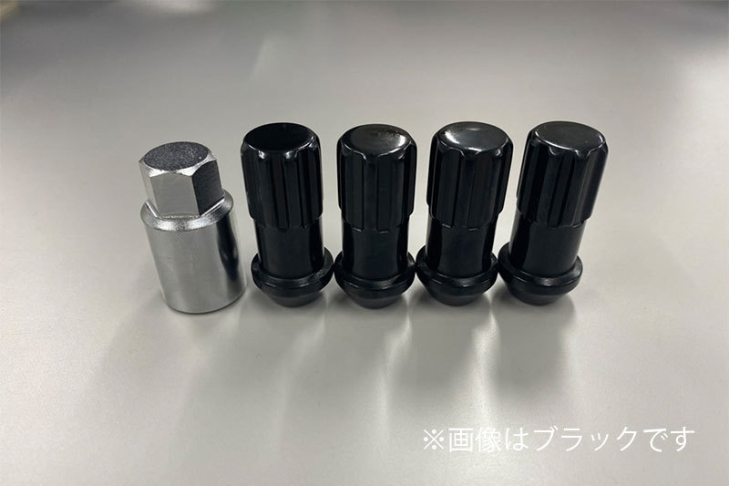 CRS ESSEX M12×P1.5 6 hole for racing nut 24 pcs insertion black Hiace 200 series 2004 year 8 month ~